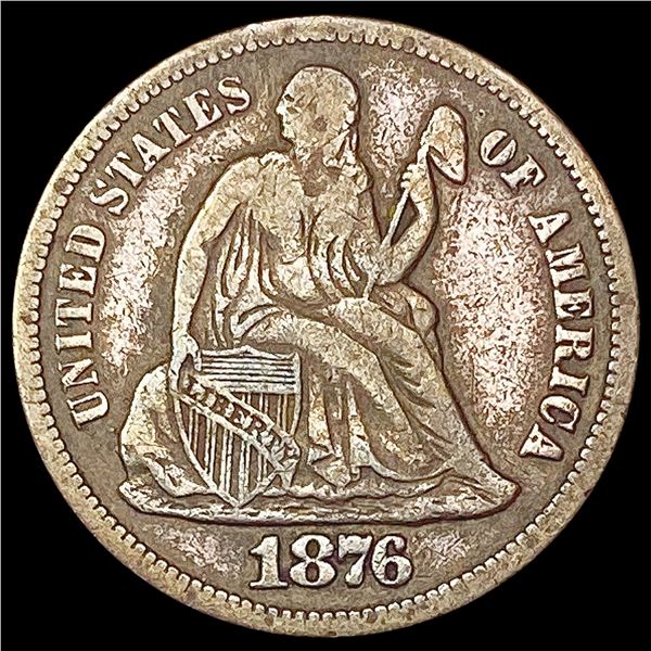 1876-S Seated Liberty Dime LIGHTLY CIRCULATED