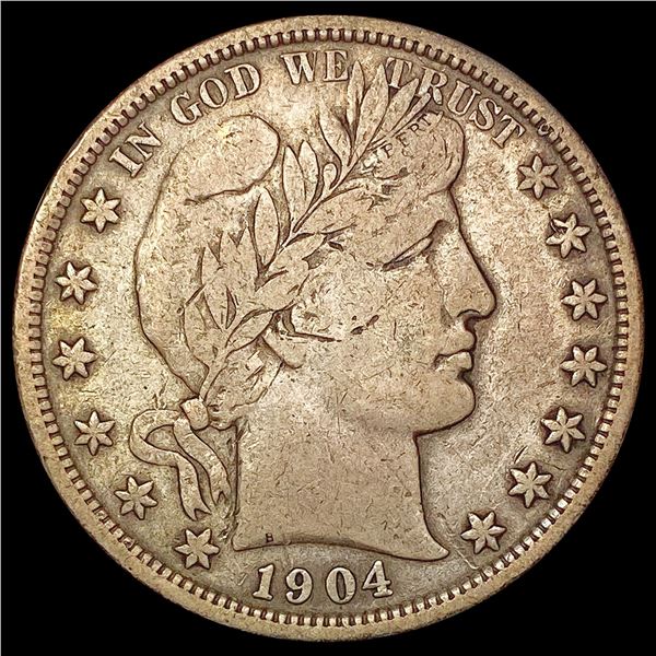 1904 Barber Half Dollar LIGHTLY CIRCULATED