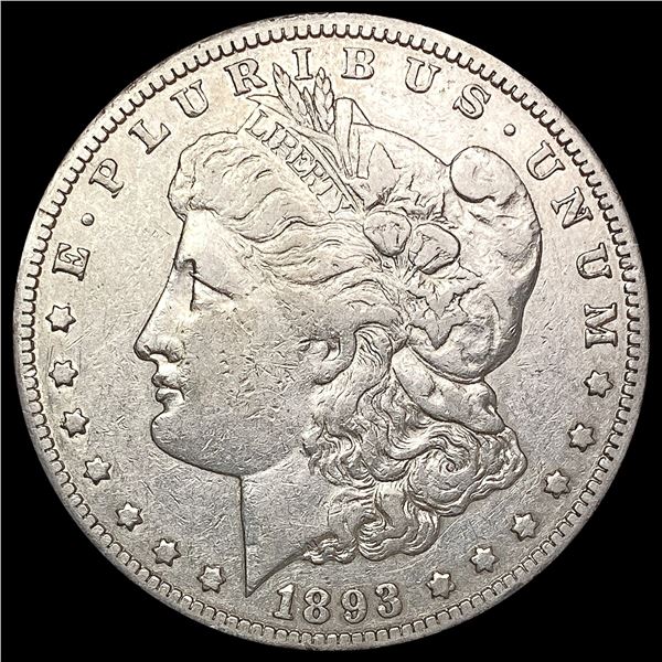 1893-CC Morgan Silver Dollar NEARLY UNCIRCULATED