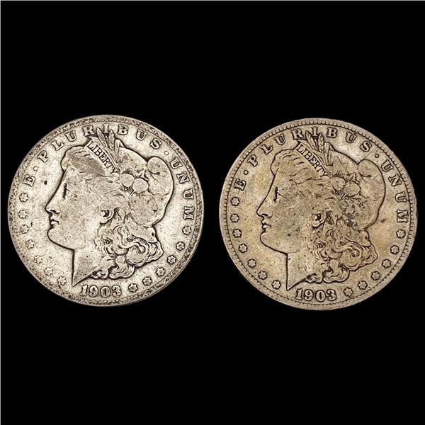 [2] 1903-S Morgan Silver Dollar NICELY CIRCULATED