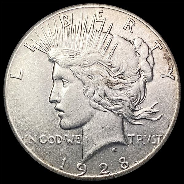 1928 Silver Peace Dollar CLOSELY UNCIRCULATED