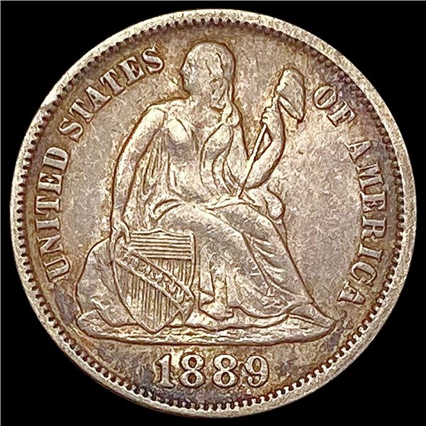 1889 Seated Liberty Dime CLOSELY UNCIRCULATED