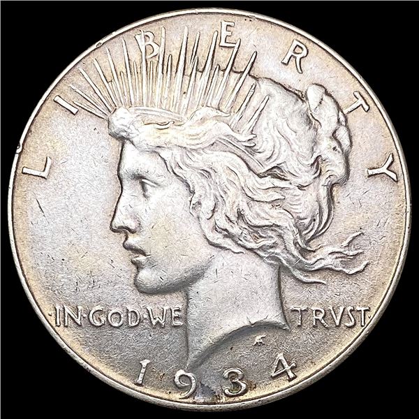 1934 Silver Peace Dollar CLOSELY UNCIRCULATED