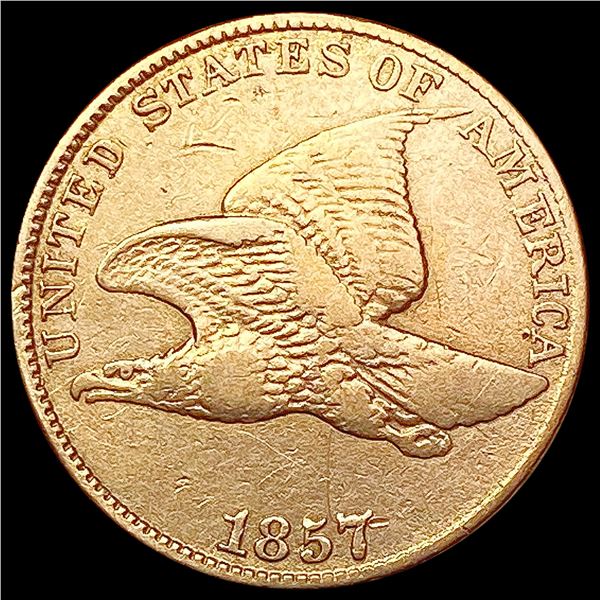 1857 Flying Eagle Cent NEARLY UNCIRCULATED
