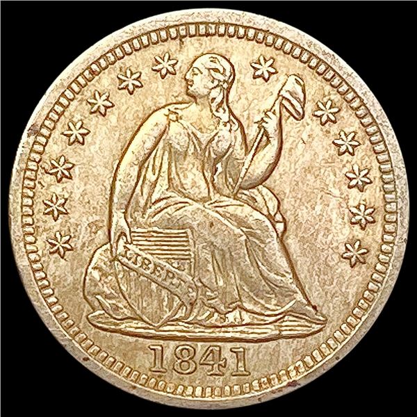 1841 Seated Liberty Half Dime NEARLY UNCIRCULATED