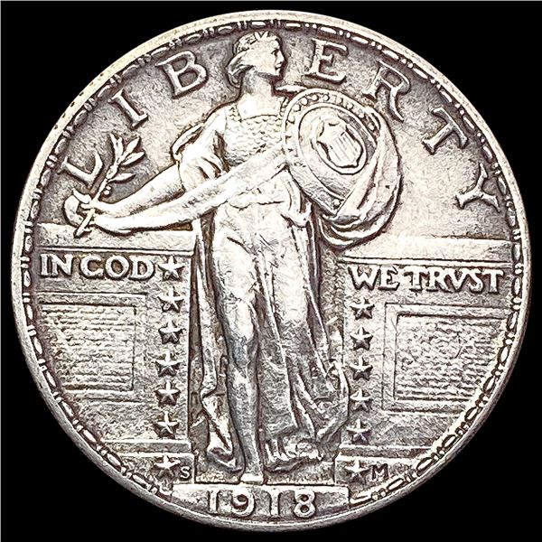 1918-S Standing Liberty Quarter NEARLY UNCIRCULATED