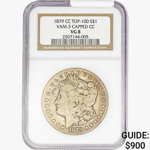 1879-CC Morgan Silver Dollar NGC VG8 VAM-3 Cap CC