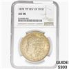 Image 1 : 1878 REV 79 Morgan Silver Dollar NGC AU58