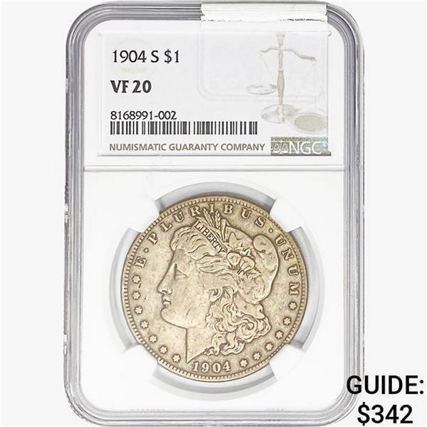 1904-S Morgan Silver Dollar NGC VF20