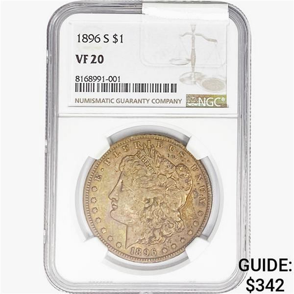 1896-S Morgan Silver Dollar NGC VF20