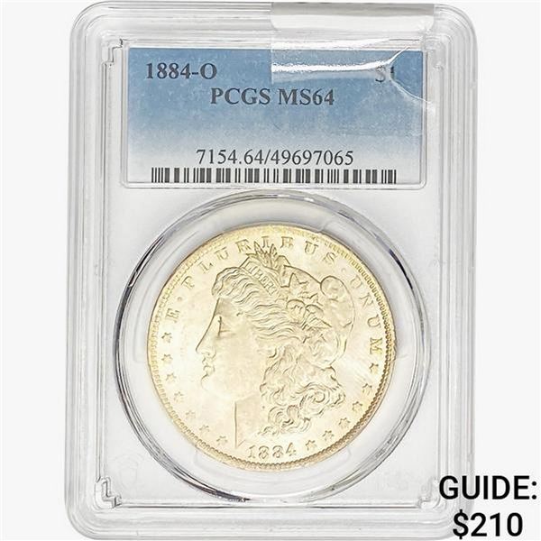 1884-O Morgan Silver Dollar PCGS MS64