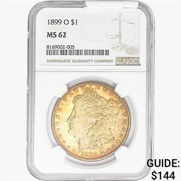 1899 Morgan Silver Dollar NGC MS62