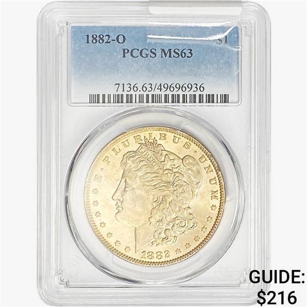 1882-O Morgan Silver Dollar PCGS MS63