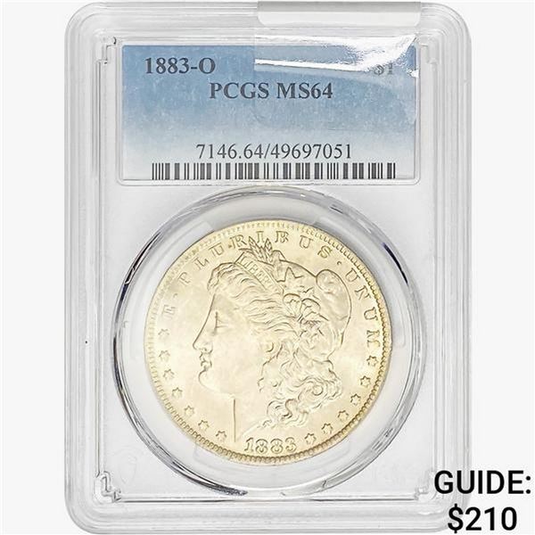 1883-O Morgan Silver Dollar PCGS MS64