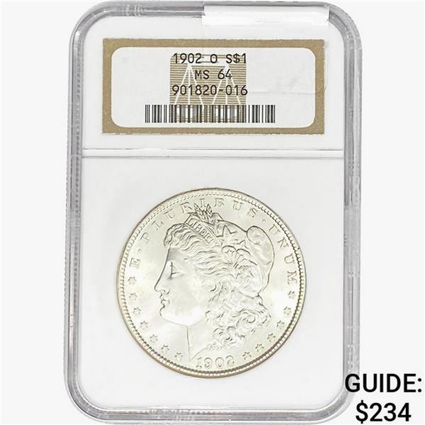 1902-O Morgan Silver Dollar NGC MS64