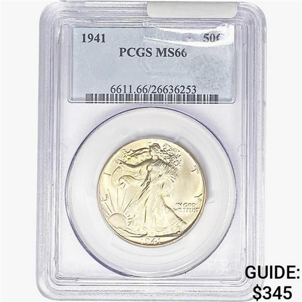 1941 Walking Liberty Half Dollar PCGS MS66