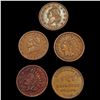 [5] 1863 Varied Civil War Tokens Lot [5 Coins] HIGH GRADE