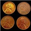 Image 1 : [4] 1902-1912 Varied US Cents Lot [4 Coins] UNCIRCULATED