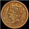 1853 Braided Hair Half Cent CLOSELY UNCIRCULATED