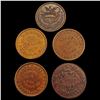 [5] 1861 Varied Civil War Tokens Lot [5 Coins] HIGH GRADE