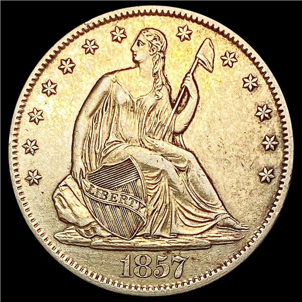 1857-O Seated Liberty Half Dollar CLOSELY UNCIRCULATED