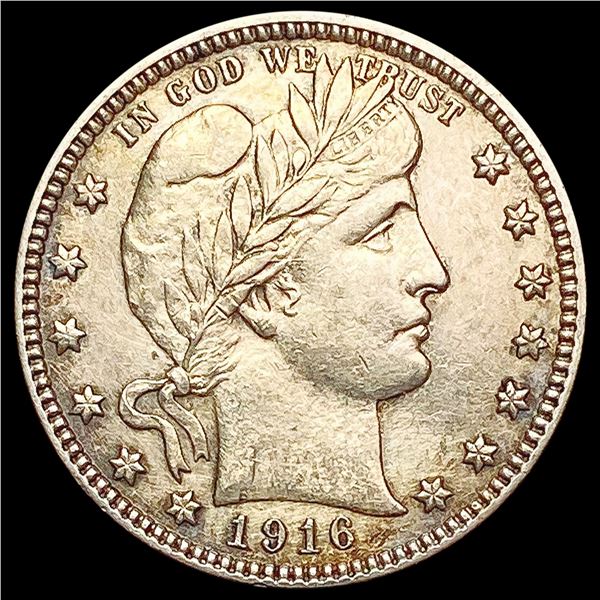 1916-D Barber Quarter CHOICE AU