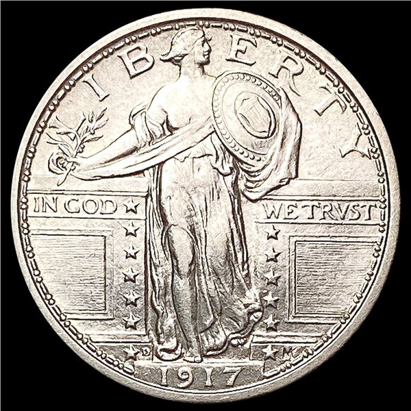 1917-D T1 FH Standing Liberty Quarter UNCIRCULATED