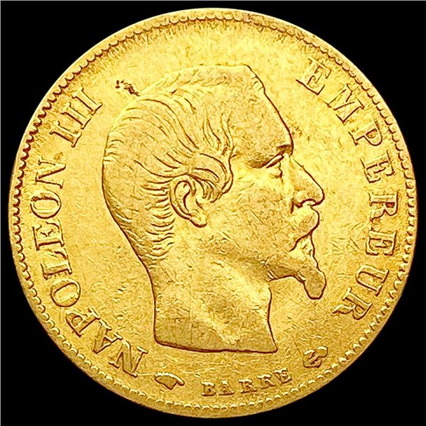 1859 French Gold 10 Francs 0.0933oz LIGHTLY CIRCULATED