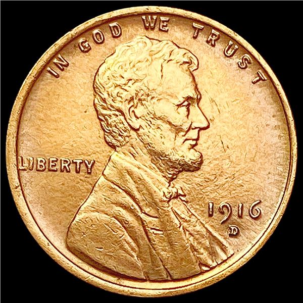 1916-D Red Wheat Cent CHOICE BU