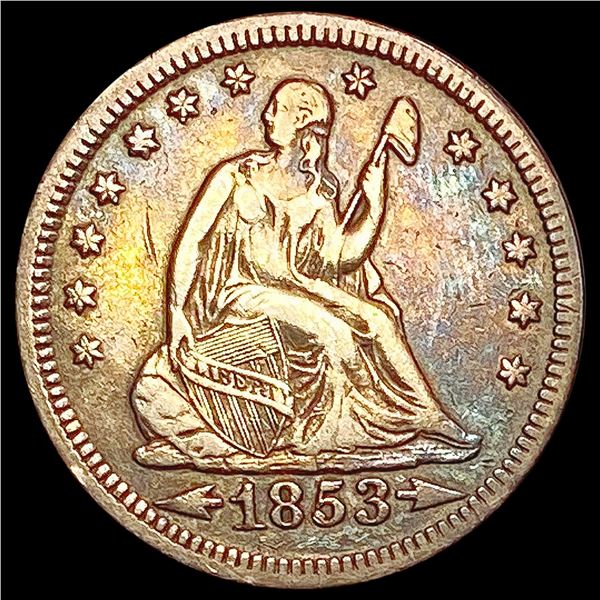 1853 Seated Liberty Quarter LIGHTLY CIRCULATED