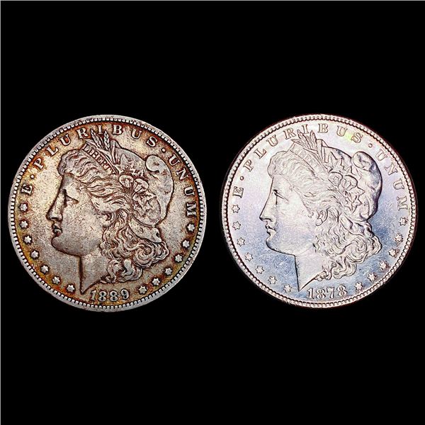 [2] 1878-1889  Morgan Silver Dollar HIGH GRADE
