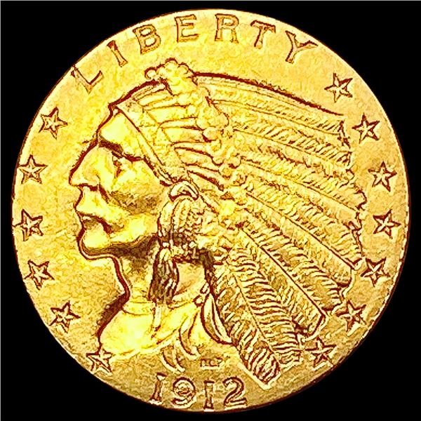 1912 $2.50 Gold Quarter Eagle UNCIRCULATED