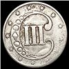 Image 2 : 1853 Silver Three Cent CLOSELY UNCIRCULATED
