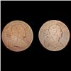 Image 1 : [2] 1798-1805 Draped Bust Large Cent NICELY CIRCULATED