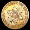 1851-O Silver Three Cent NEARLY UNCIRCULATED