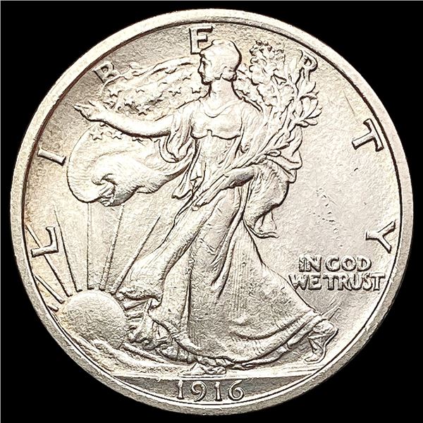 1916 Walking Liberty Half Dollar CHOICE AU