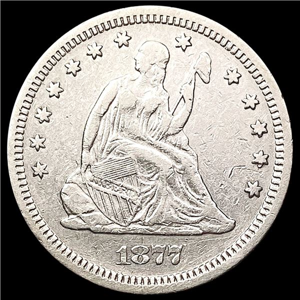 1877-S Seated Liberty Quarter CLOSELY UNCIRCULATED