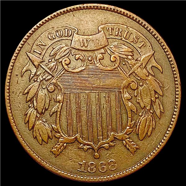 1868 Two Cent Piece CLOSELY UNCIRCULATED
