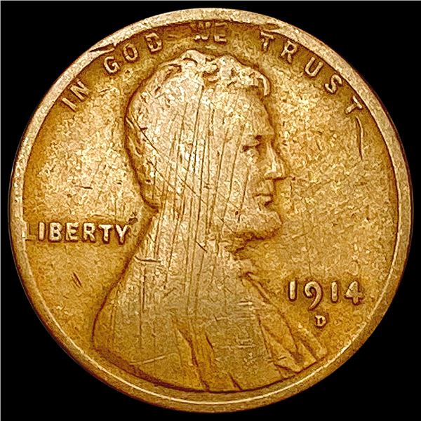 1914-D Wheat Cent LIGHTLY CIRCULATED