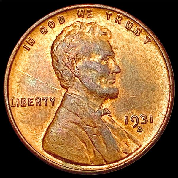 1931-S Wheat Cent CLOSELY UNCIRCULATED