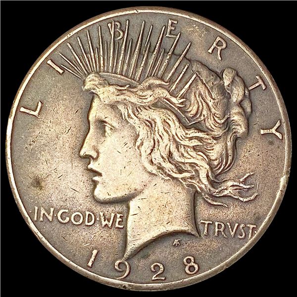 1928 Silver Peace Dollar NEARLY UNCIRCULATED