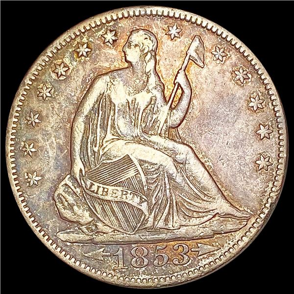 1853 Seated Liberty Half Dollar CLOSELY UNCIRCULATED