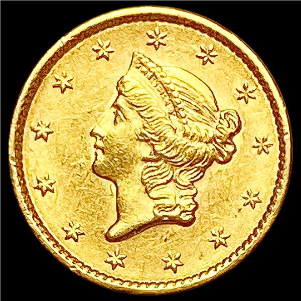 1852 Rare Gold Dollar CHOICE AU