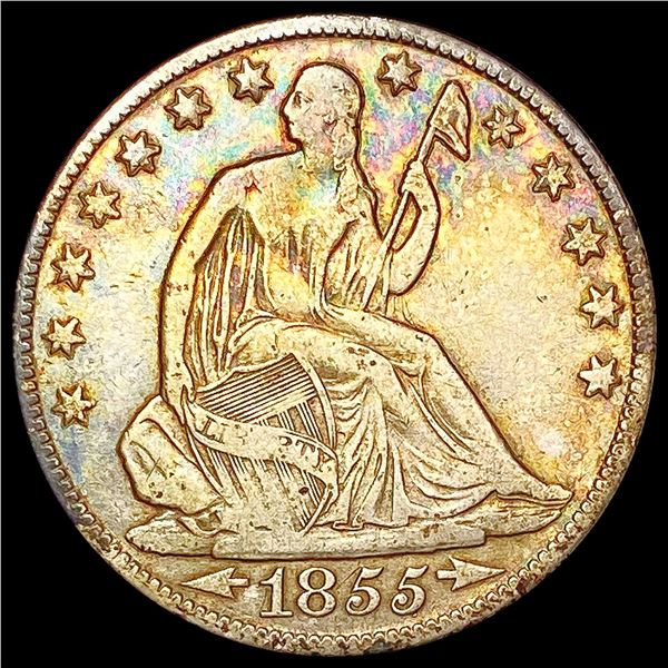 1855-O Seated Liberty Half Dollar LIGHTLY CIRCULATED