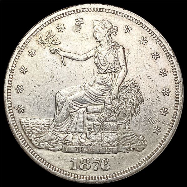 1876-S Silver Trade Dollar CLOSELY UNCIRCULATED