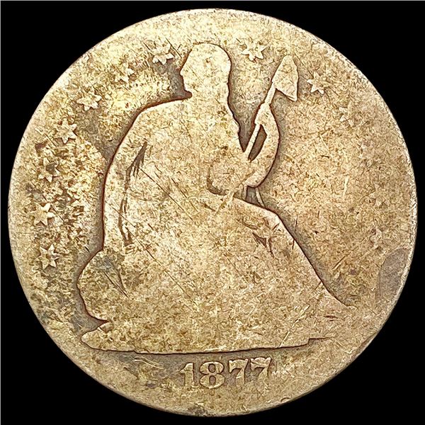 1877-CC Seated Liberty Half Dollar NICELY CIRCULATED