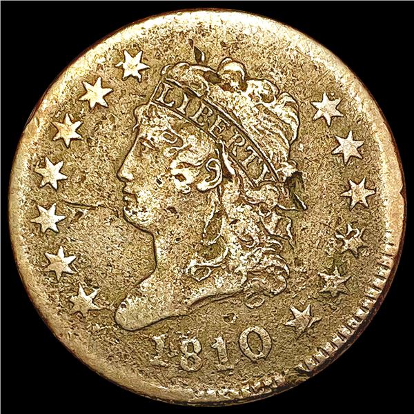 1810 Classic Head Large Cent LIGHTLY CIRCULATED
