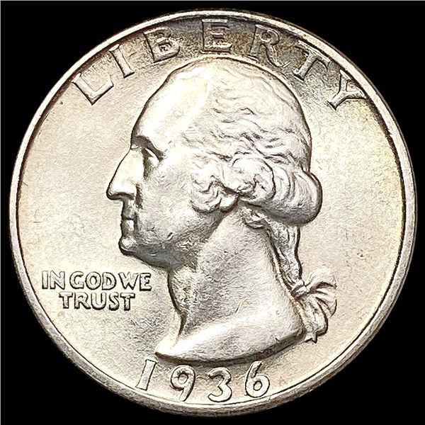 1936-S Washington Silver Quarter UNCIRCULATED