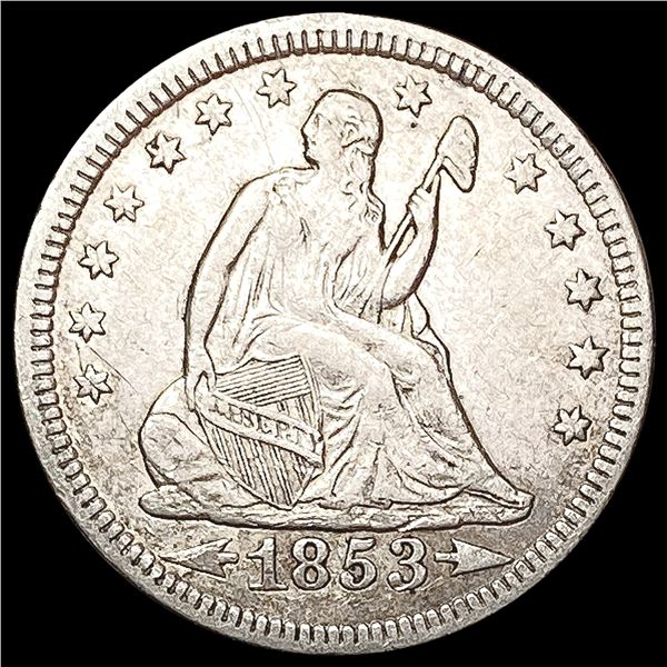 1853 Seated Liberty Quarter CLOSELY UNCIRCULATED