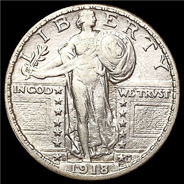 1918-S Standing Liberty Quarter CLOSELY UNCIRCULATED